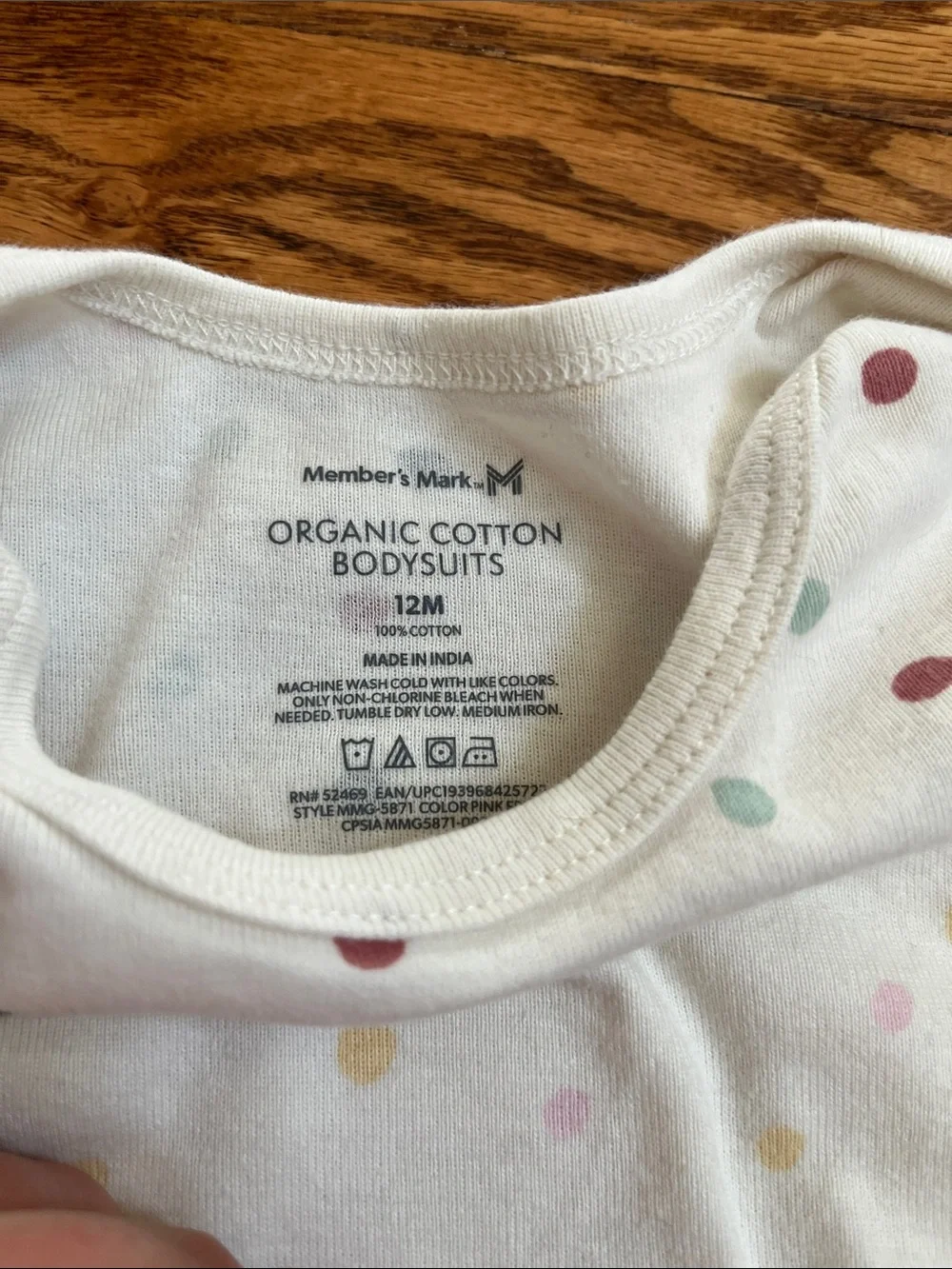 Members Mark Baby Girls Short Sleeve Ribbed Onesie - Pink & Mauve Mix (3-Pack)